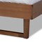 Baxton Studio Natalia Dark Grey Upholstered and Walnut Wood Full Size Platform Bed 167-9410-9437 - alternate 8